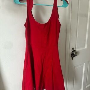 Elegant Red Sleeveless Dress